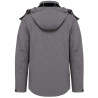 KA413 MEN'S DETACHABLE HOODED SOFTSHELL JACKET
