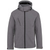 KA413 MEN'S DETACHABLE HOODED SOFTSHELL JACKET