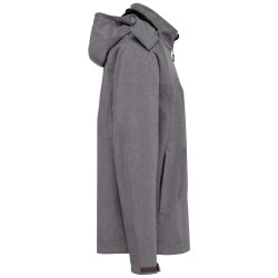 KA413 MEN'S DETACHABLE HOODED SOFTSHELL JACKET