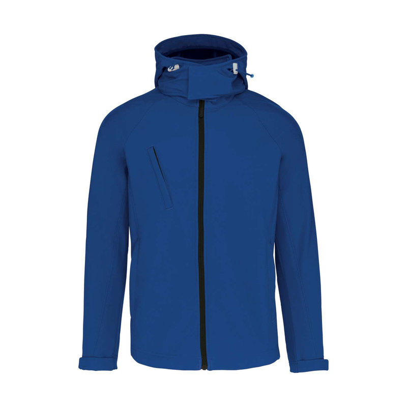KA413 MEN'S DETACHABLE HOODED SOFTSHELL JACKET