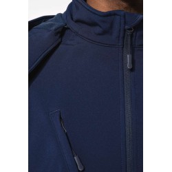 KA413 MEN'S DETACHABLE HOODED SOFTSHELL JACKET