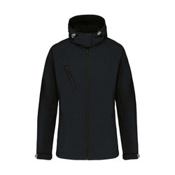 KA414 LADIES' DETACHABLE HOODED SOFTSHELL JACKET