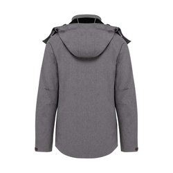 KA414 LADIES' DETACHABLE HOODED SOFTSHELL JACKET