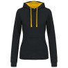 KA465 LADIES’ CONTRAST HOODED SWEATSHIRT