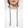 KA465 LADIES’ CONTRAST HOODED SWEATSHIRT