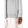 KA466 MEN'S CONTRAST HOODED FULL ZIP SWEATSHIRT