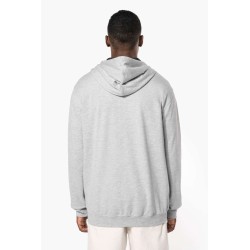 KA466 MEN'S CONTRAST HOODED FULL ZIP SWEATSHIRT