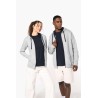 KA466 MEN'S CONTRAST HOODED FULL ZIP SWEATSHIRT
