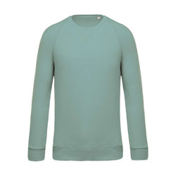 KA480 MEN'S ORGANIC COTTON CREW NECK RAGLAN SLEEVE SWEATSHIRT