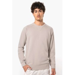 KA480 MEN'S ORGANIC COTTON CREW NECK RAGLAN SLEEVE SWEATSHIRT