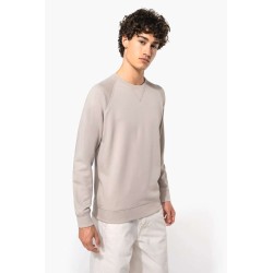 KA480 MEN'S ORGANIC COTTON CREW NECK RAGLAN SLEEVE SWEATSHIRT