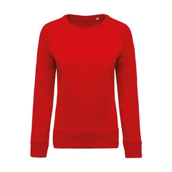 KA481 LADIES’ ORGANIC COTTON CREW NECK RAGLAN SLEEVE SWEATSHIRT