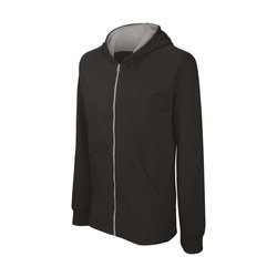 KA486 KIDS' FULL ZIP HOODED SWEATSHIRT
