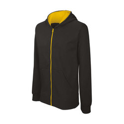 KA486 KIDS' FULL ZIP HOODED SWEATSHIRT