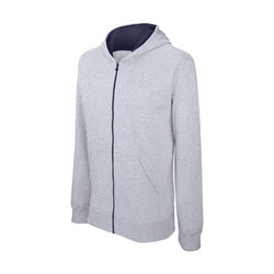 KA486 KIDS' FULL ZIP HOODED SWEATSHIRT