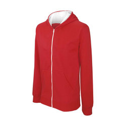 KA486 KIDS' FULL ZIP HOODED SWEATSHIRT
