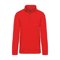 KA487 ZIPPED NECK SWEATSHIRT