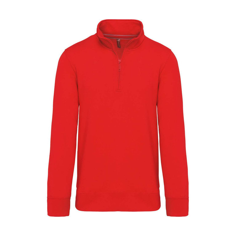 KA487 ZIPPED NECK SWEATSHIRT