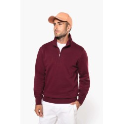 KA487 ZIPPED NECK SWEATSHIRT