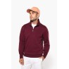 KA487 ZIPPED NECK SWEATSHIRT