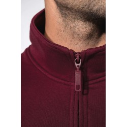 KA487 ZIPPED NECK SWEATSHIRT