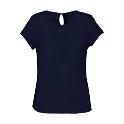 KA5002 LADIES' SHORT-SLEEVED CREPE BLOUSE