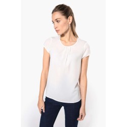 KA5002 LADIES' SHORT-SLEEVED CREPE BLOUSE