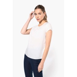 KA5002 LADIES' SHORT-SLEEVED CREPE BLOUSE