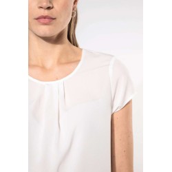KA5002 LADIES' SHORT-SLEEVED CREPE BLOUSE