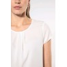 KA5002 LADIES' SHORT-SLEEVED CREPE BLOUSE