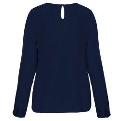 KA5003 LADIES' LONG-SLEEVED CREPE BLOUSE