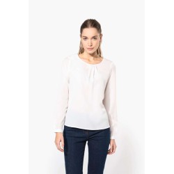 KA5003 LADIES' LONG-SLEEVED CREPE BLOUSE