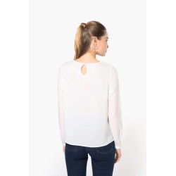 KA5003 LADIES' LONG-SLEEVED CREPE BLOUSE