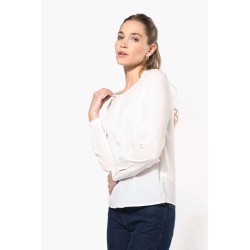 KA5003 LADIES' LONG-SLEEVED CREPE BLOUSE