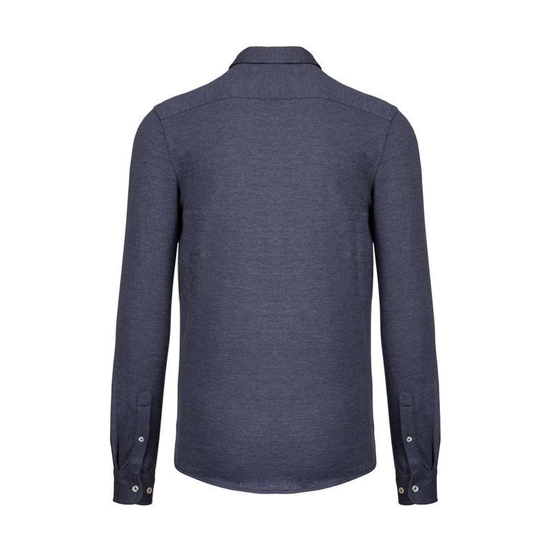 KA507 LONG-SLEEVED JACQUARD KNIT SHIRT
