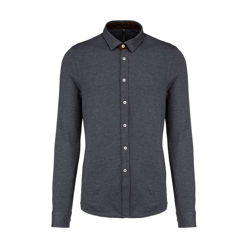KA507 LONG-SLEEVED JACQUARD KNIT SHIRT