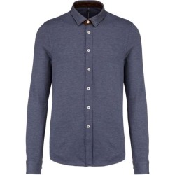 KA507 LONG-SLEEVED JACQUARD KNIT SHIRT