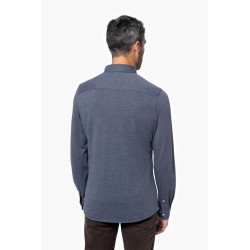 KA507 LONG-SLEEVED JACQUARD KNIT SHIRT