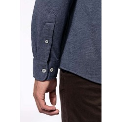 KA507 LONG-SLEEVED JACQUARD KNIT SHIRT