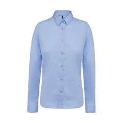 KA510 LADIES’ LONG-SLEEVED COTTON POPLIN SHIRT
