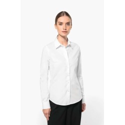 KA510 LADIES’ LONG-SLEEVED COTTON POPLIN SHIRT