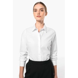 KA510 LADIES’ LONG-SLEEVED COTTON POPLIN SHIRT