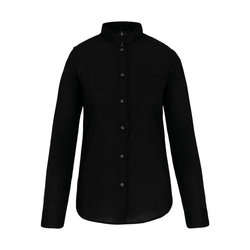 KA514 LADIES' LONG-SLEEVED MANDARIN COLLAR SHIRT