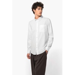 KA516 LONG-SLEEVED WASHED OXFORD COTTON SHIRT