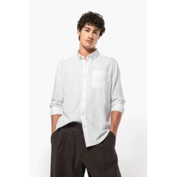 KA516 LONG-SLEEVED WASHED OXFORD COTTON SHIRT