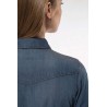 KA518 LADIES' LONG-SLEEVED DENIM SHIRT