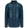 KA519 MEN'S LONG-SLEEVED DENIM SHIRT