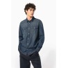 KA519 MEN'S LONG-SLEEVED DENIM SHIRT