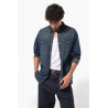 KA519 MEN'S LONG-SLEEVED DENIM SHIRT