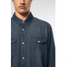 KA519 MEN'S LONG-SLEEVED DENIM SHIRT